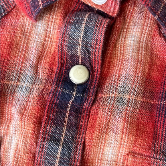 Ariat Youth Red and Blue Plaid Shirt - Picture 5 of 16